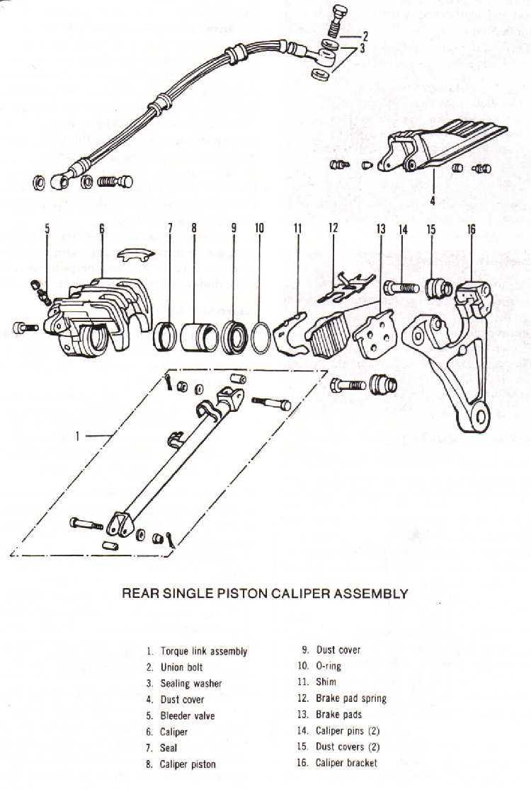 bike disc brake parts diagram