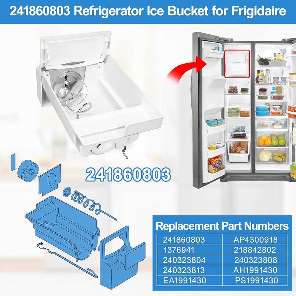 frigidaire ice maker parts diagram