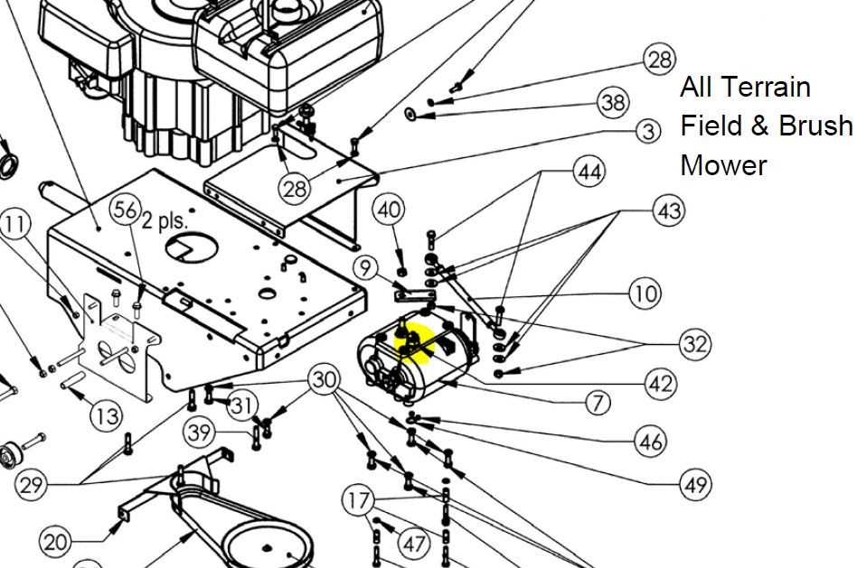 dr brush mower parts diagram