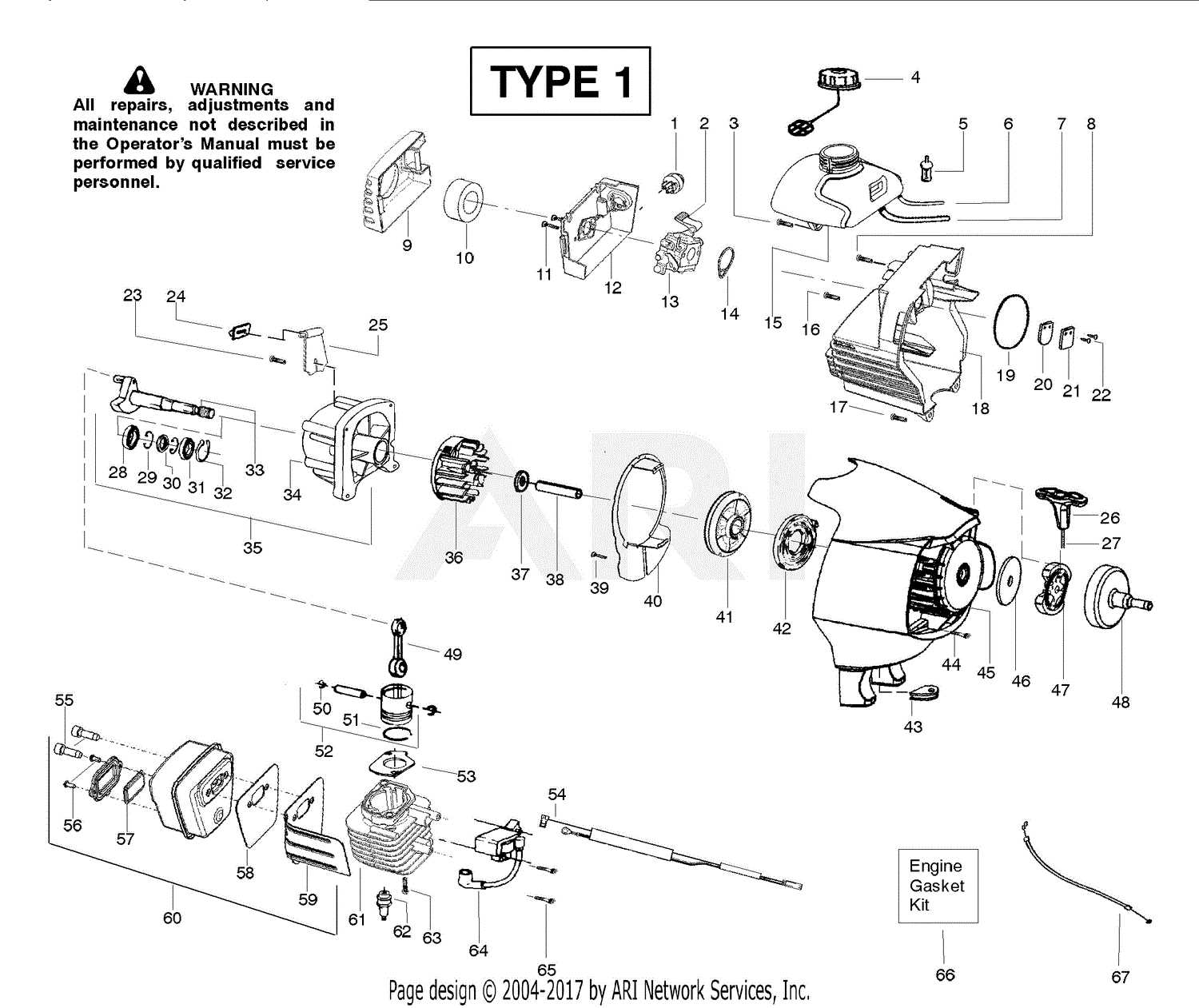 poulan super 250a parts diagram