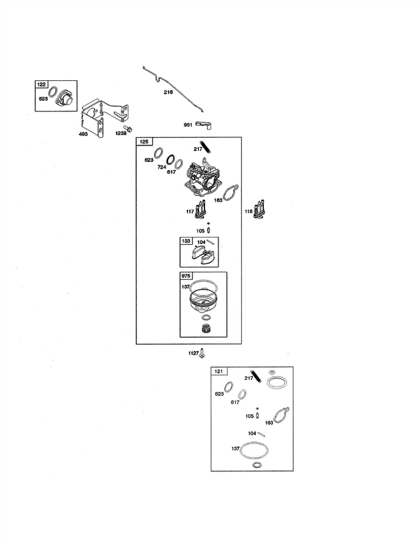 briggs and stratton small engine parts diagram