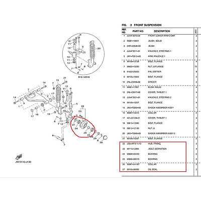 yamaha g1 parts diagram