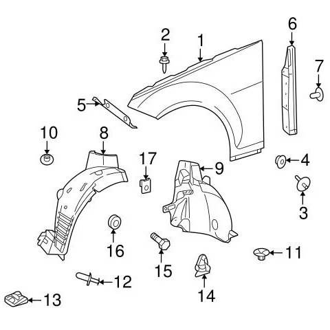 mercedes sl500 parts diagram