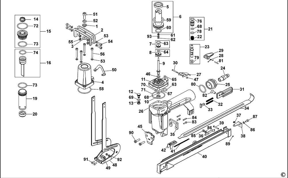 bostitch f28ww parts diagram