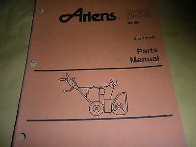 parts diagram for ariens snowblower