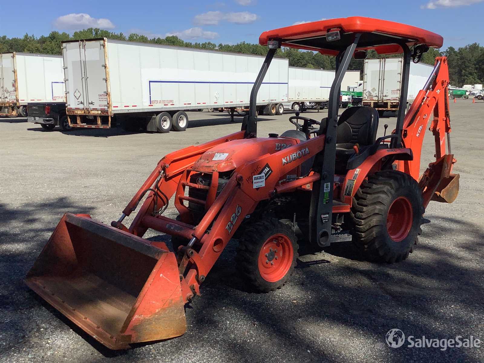 kubota b26 backhoe parts diagram