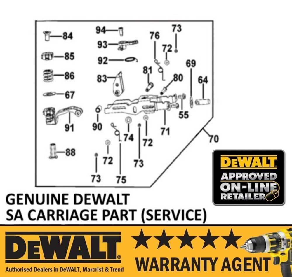 dewalt framing nailer parts diagram