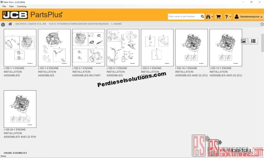 jcb 930 parts diagram