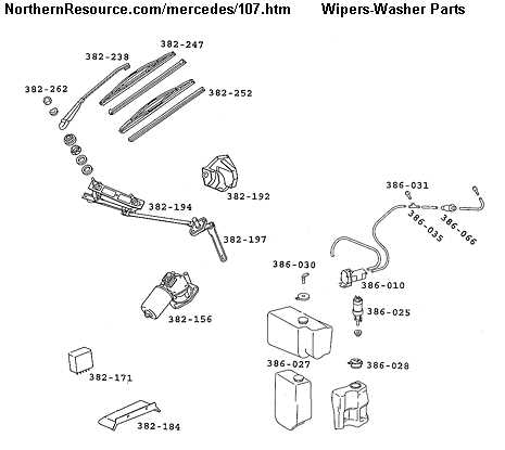 benz parts diagram