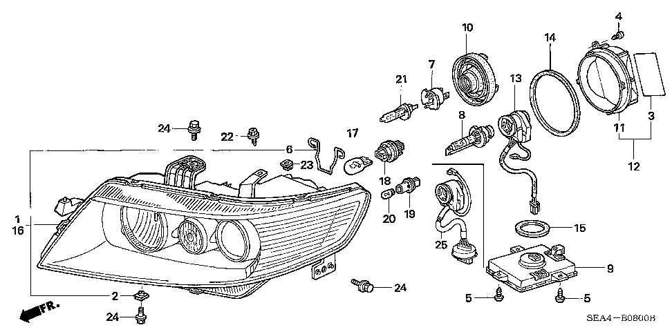 2006 acura tsx parts diagram