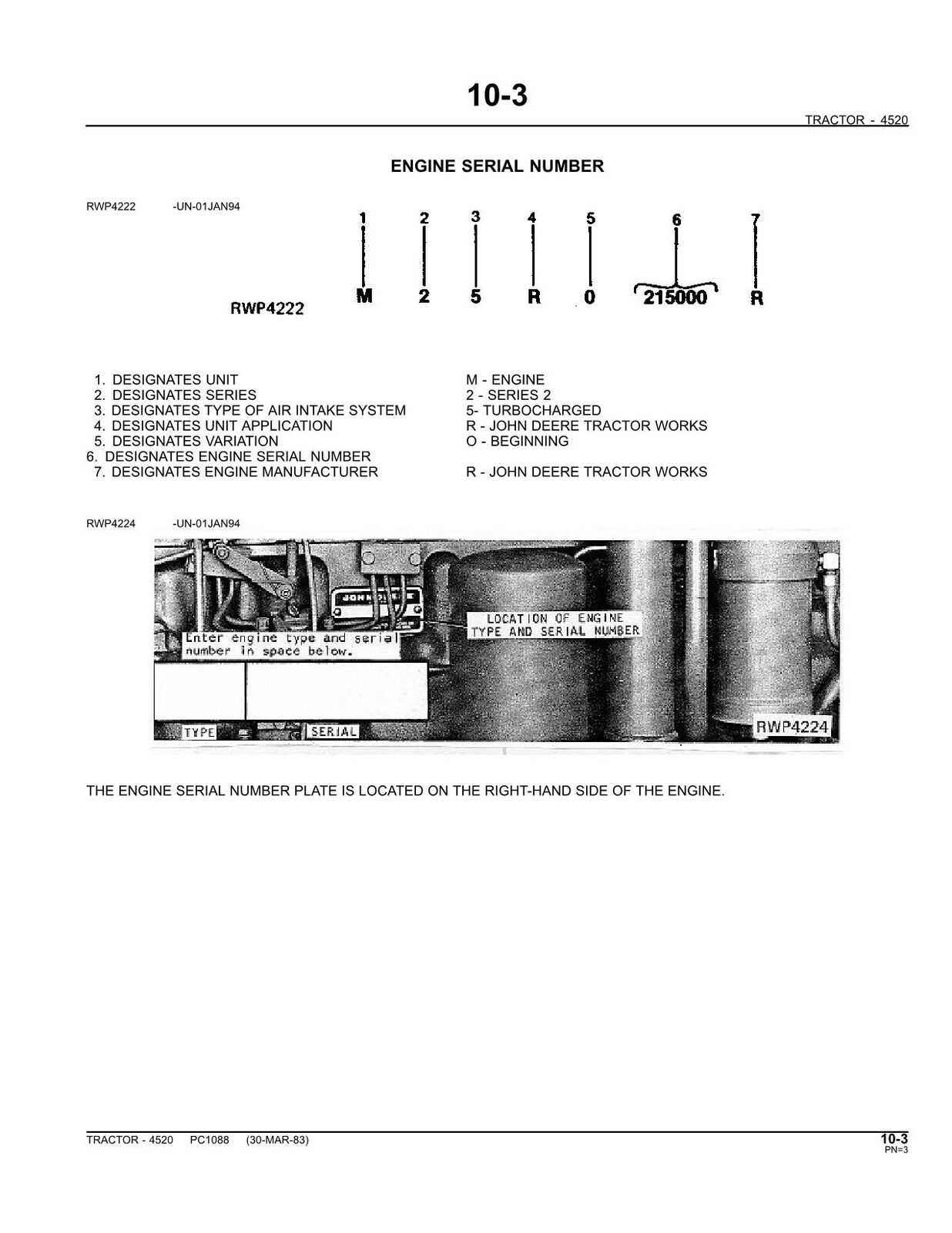 john deere 4520 parts diagram