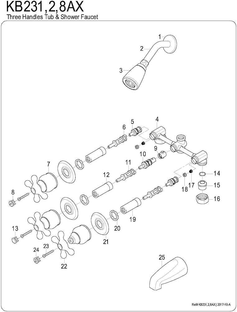 glacier bay shower parts diagram