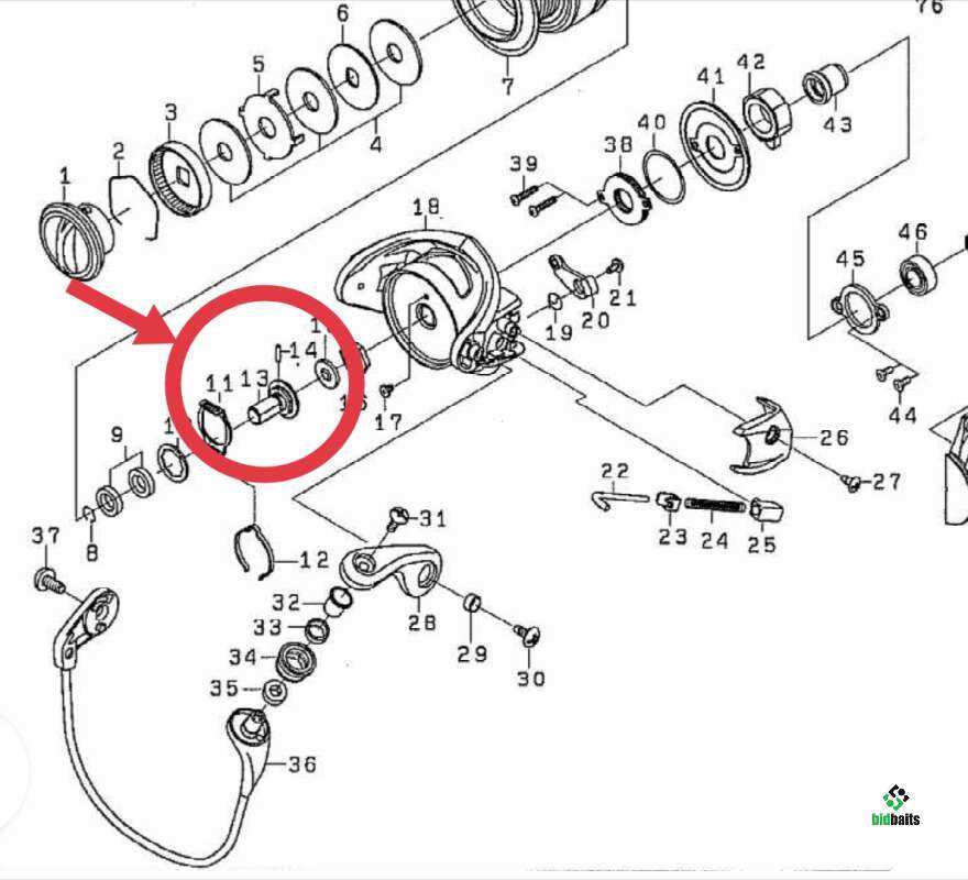 zebco reel diagrams parts lists