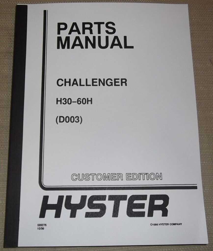 manual pdf hyster forklift parts diagram