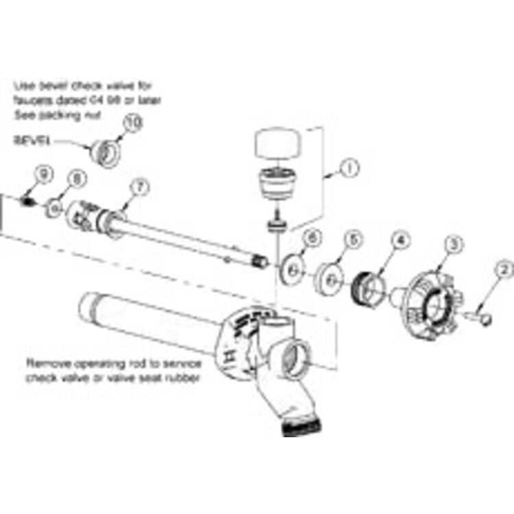 outdoor faucet parts diagram