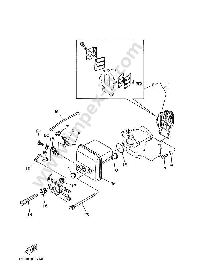 yamaha 9.9 4 stroke parts diagram