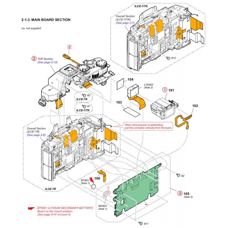 sony a7iii parts diagram