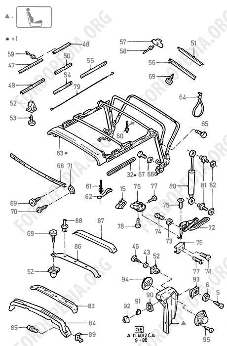 ford escort parts diagram