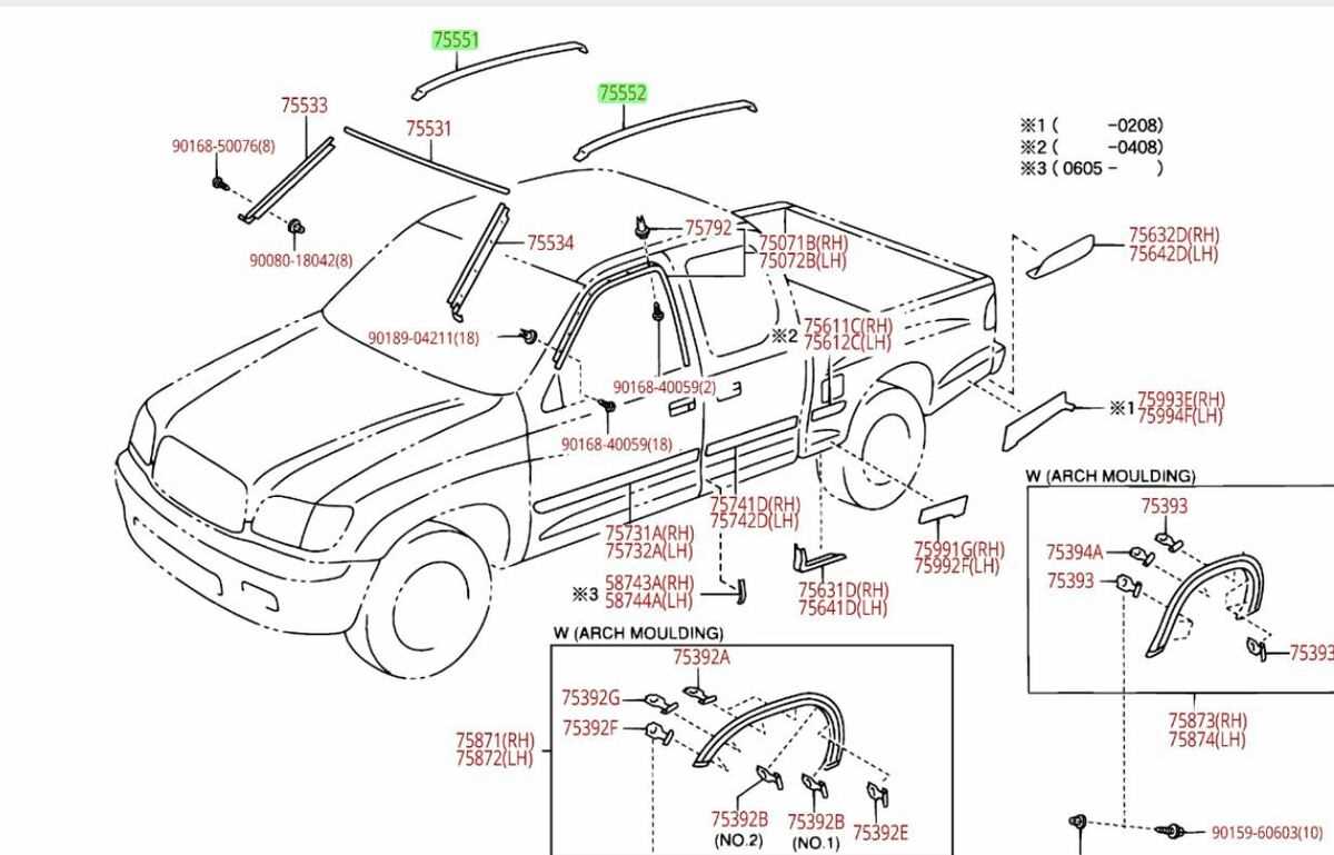 2005 toyota tundra parts diagram