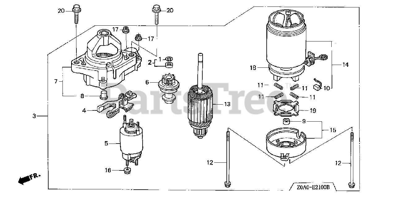 honda gxv390 parts diagram