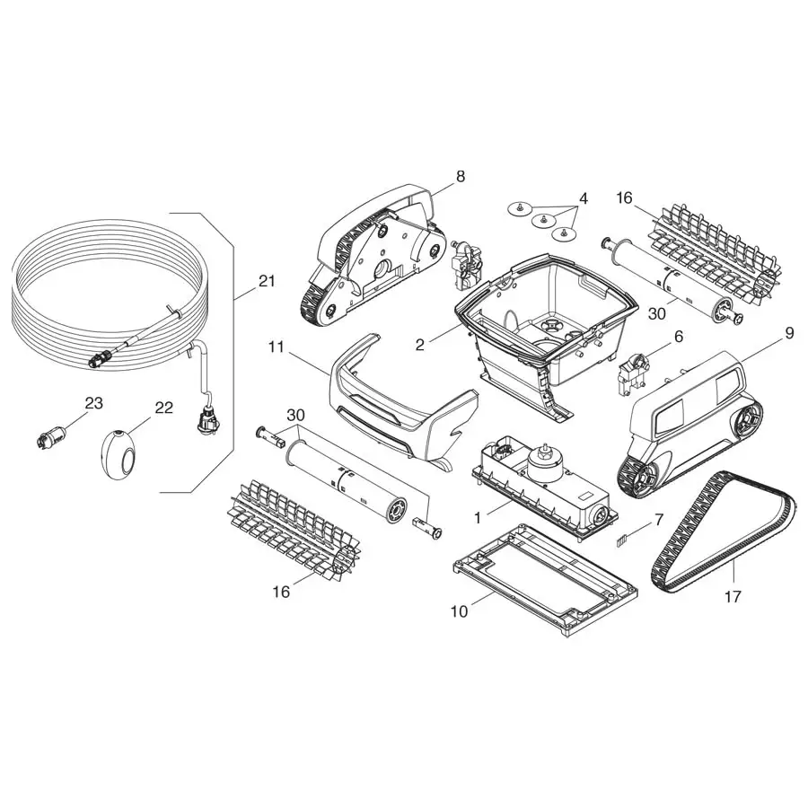 polaris p825 parts diagram