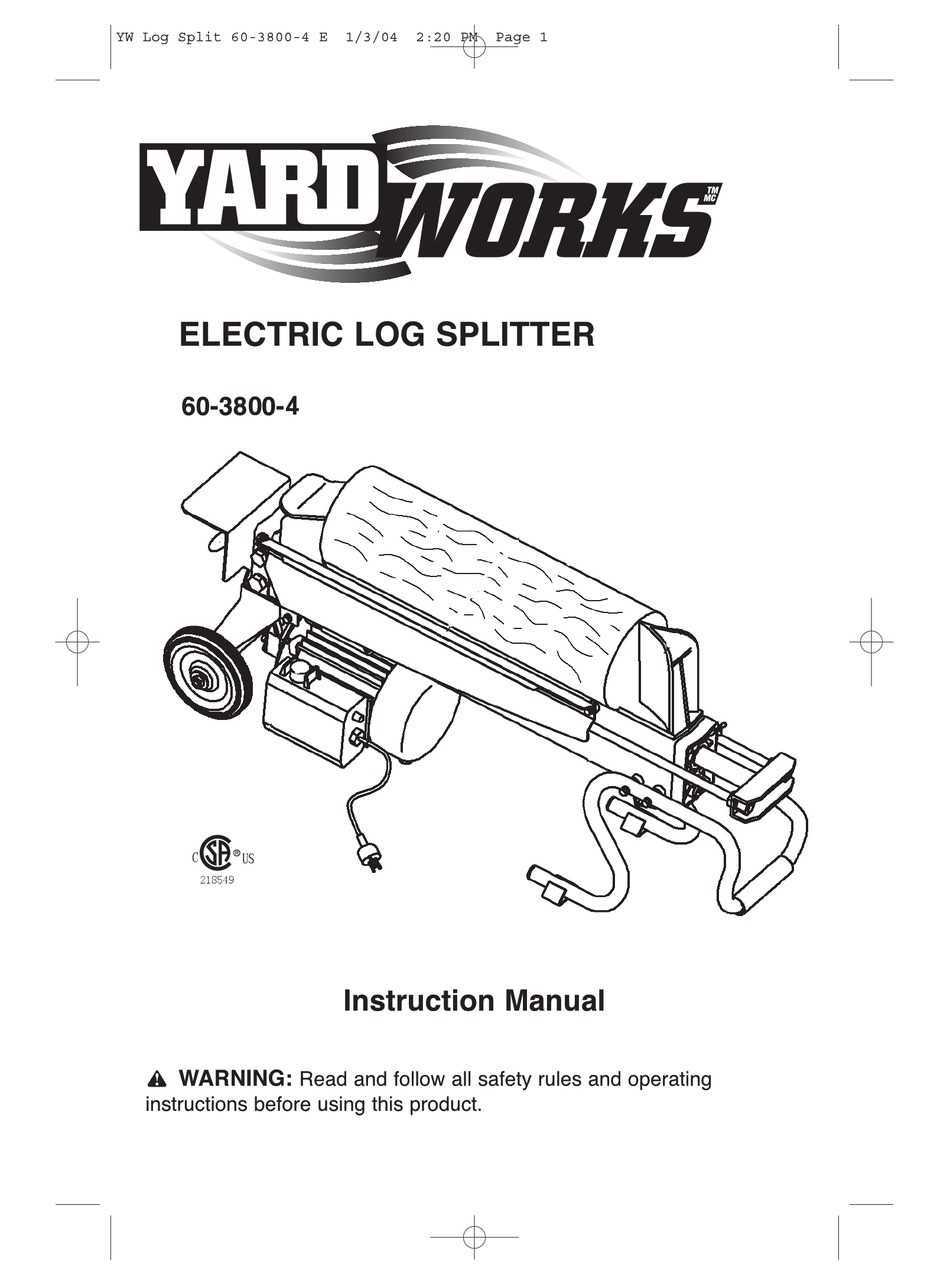 log splitter parts diagram