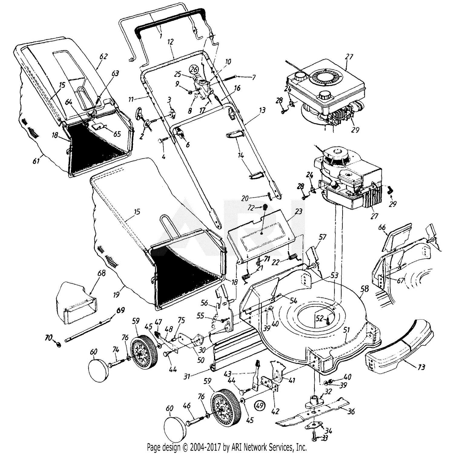 yard machine snow blower parts diagram