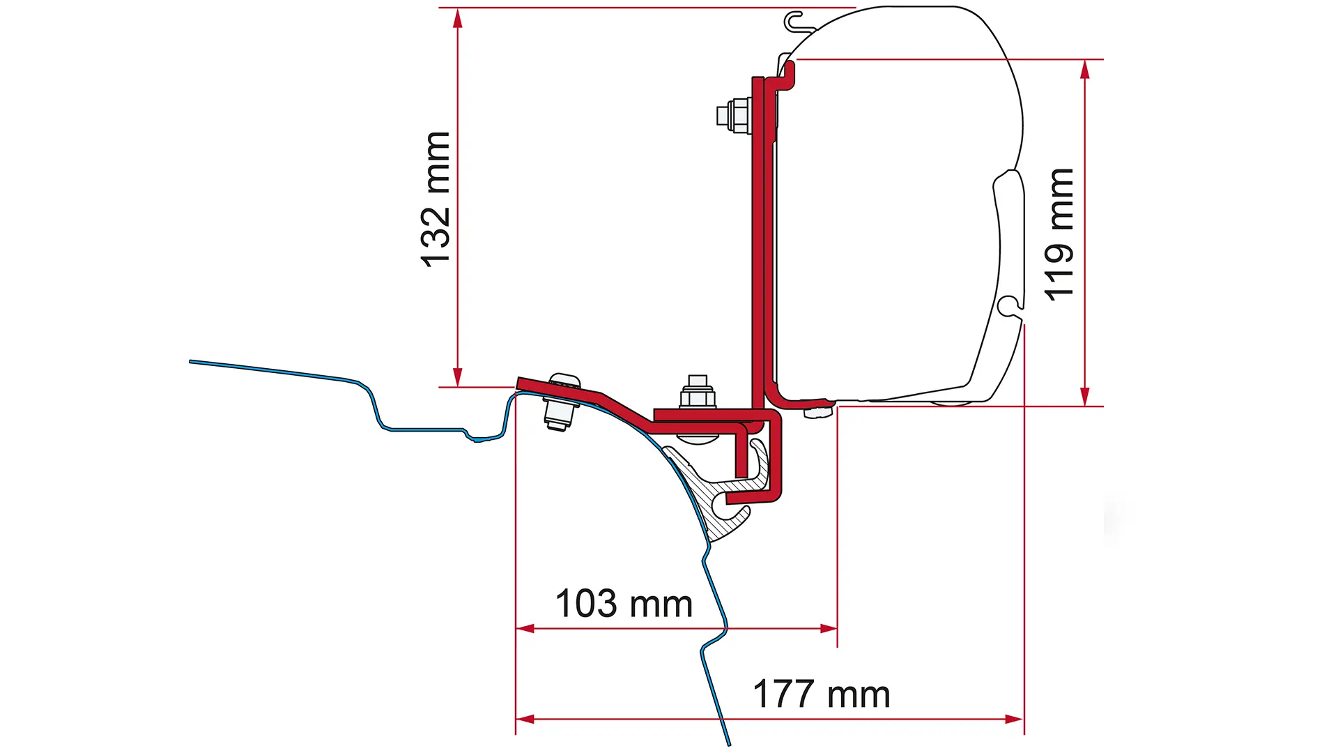 fiamma f45 awning parts diagram