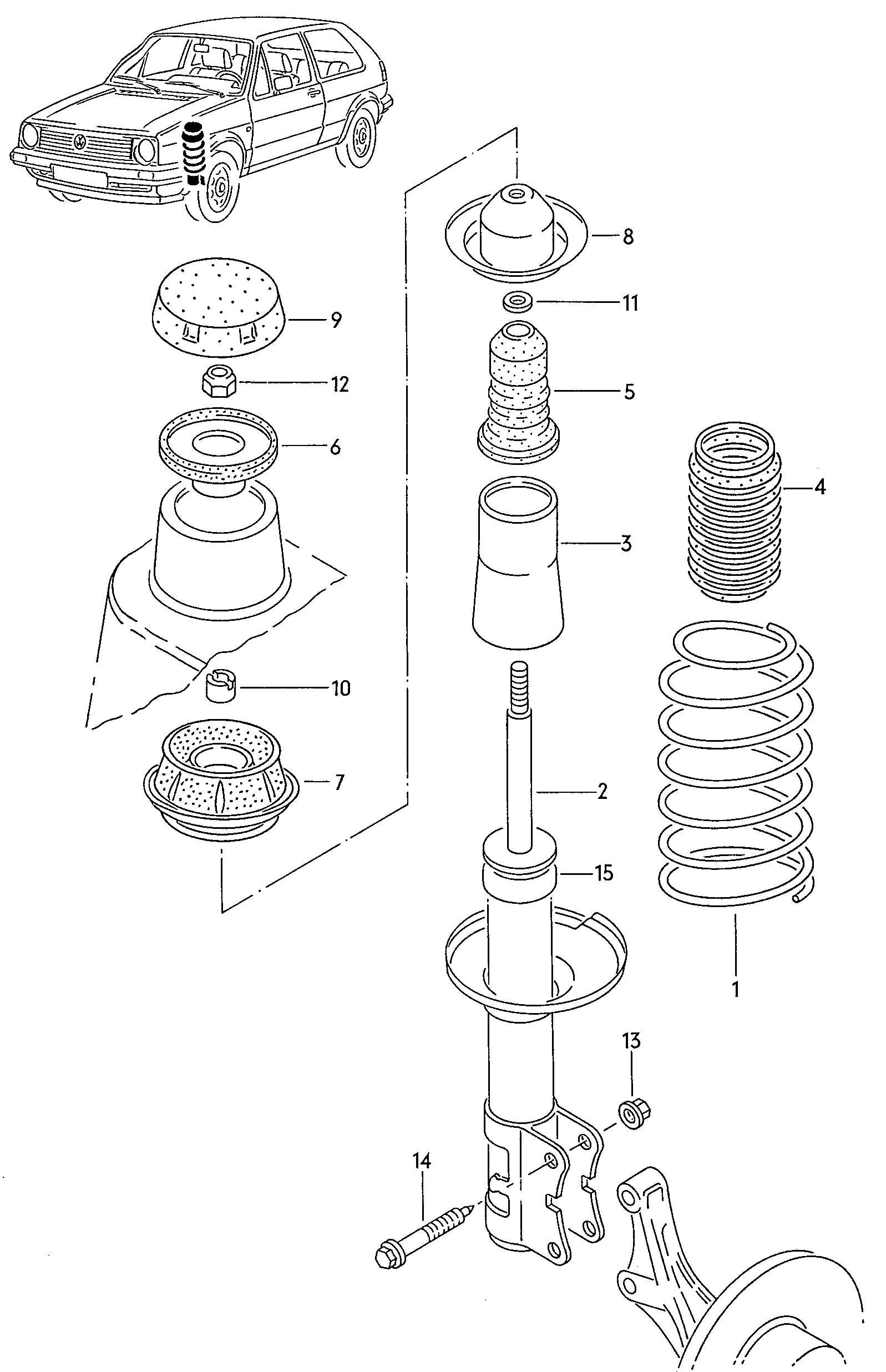 front end car parts diagram