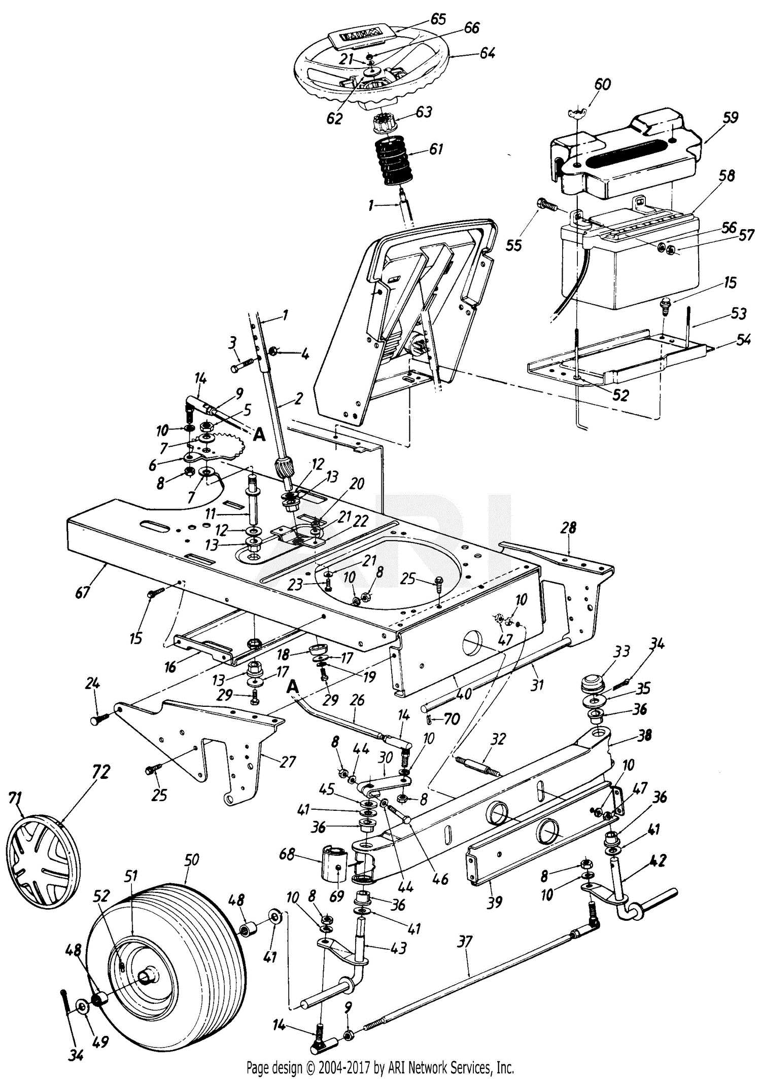 massey ferguson 165 steering parts diagram