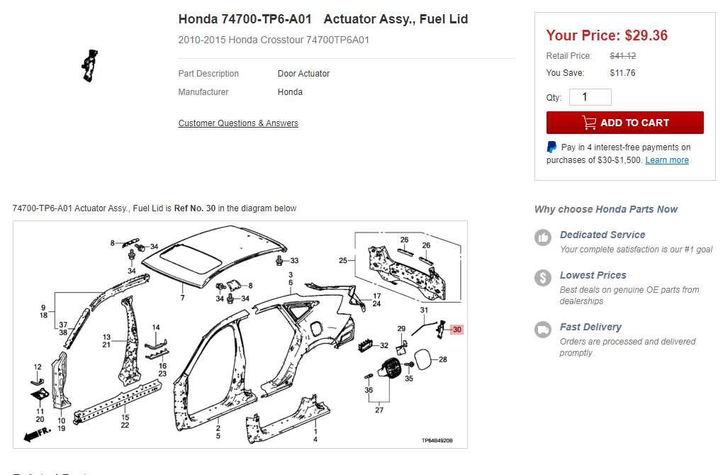 honda accord body parts diagram