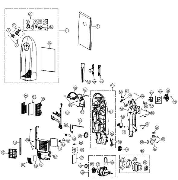 riccar vacuum parts diagram