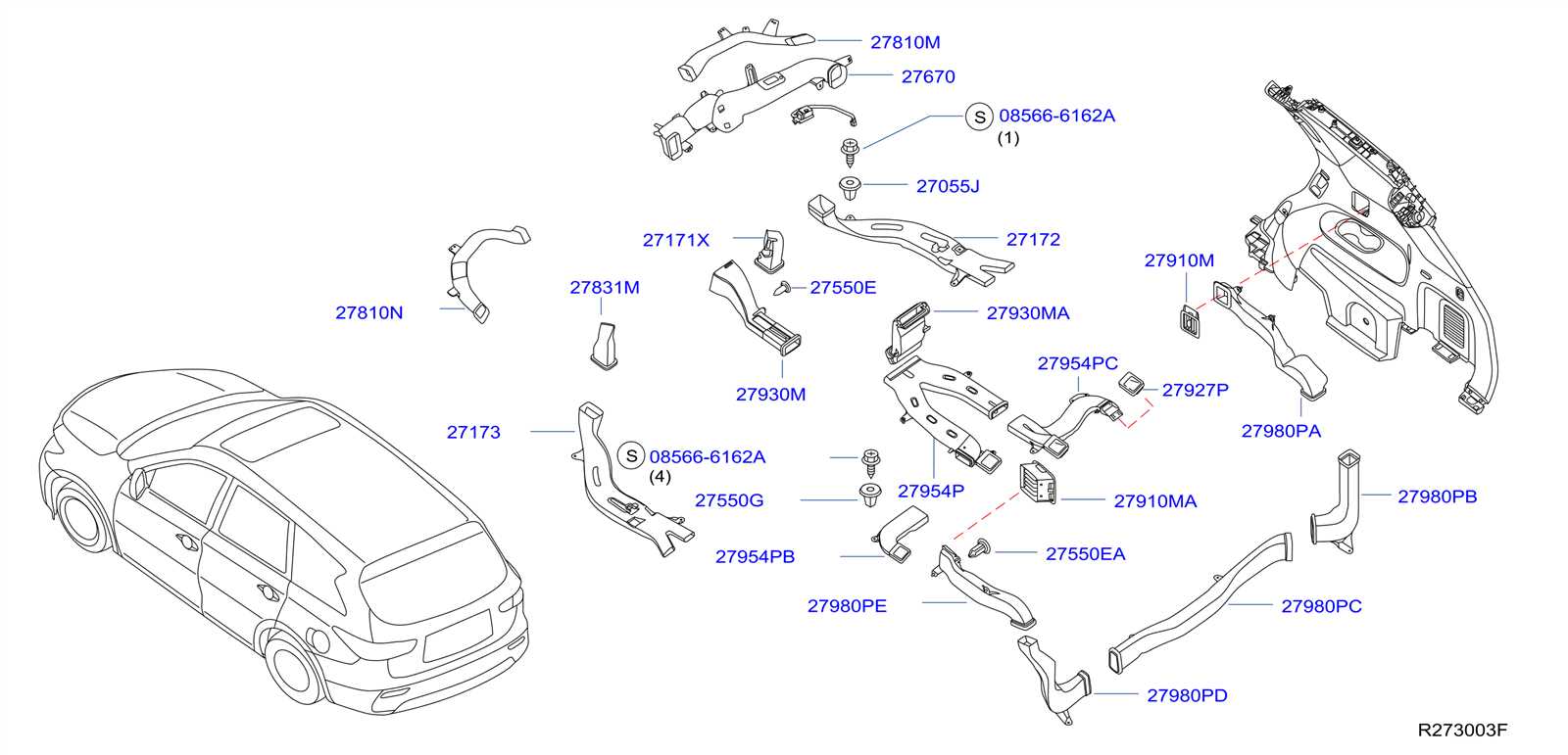 1997 nissan pathfinder parts diagram