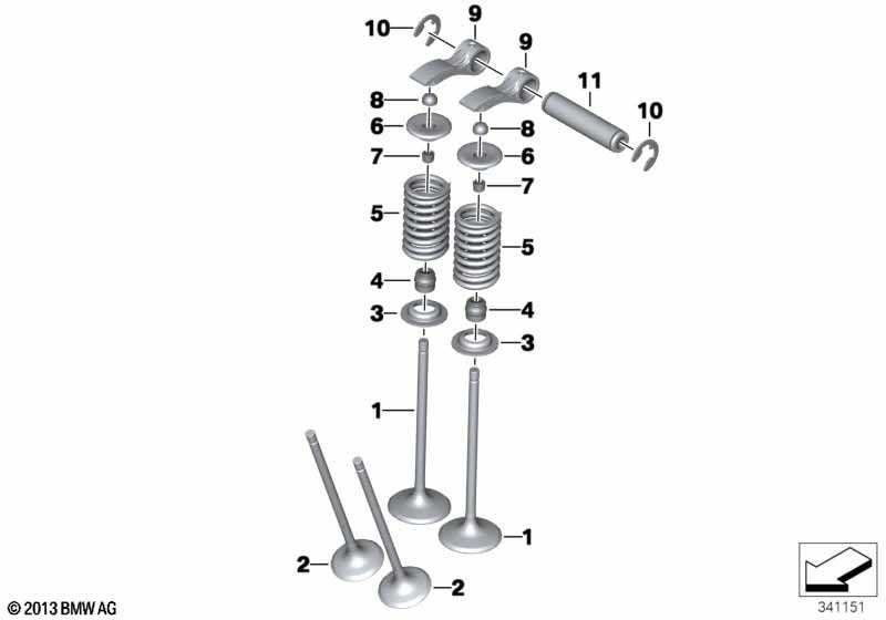 engine valve parts diagram