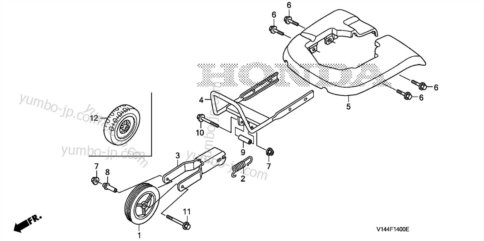 honda rototiller parts diagram