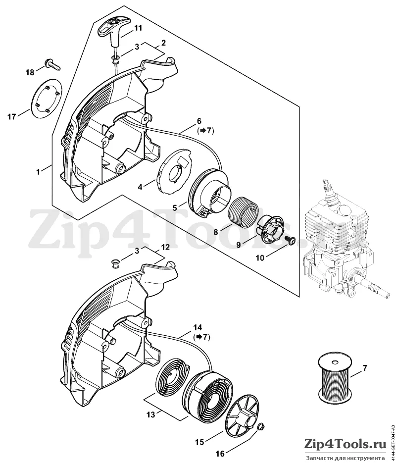 stihl km 131 parts diagram