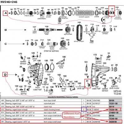 np246 transfer case parts diagram