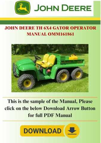 john deere 6x4 gator parts diagram