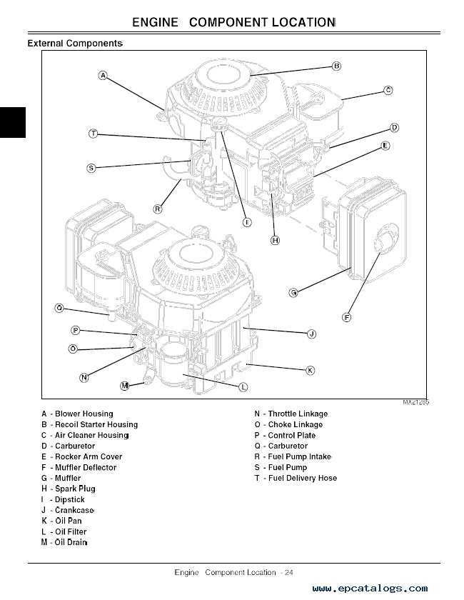 john deere e100 engine parts diagram