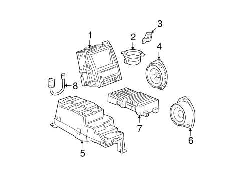 2007 cadillac escalade parts diagram