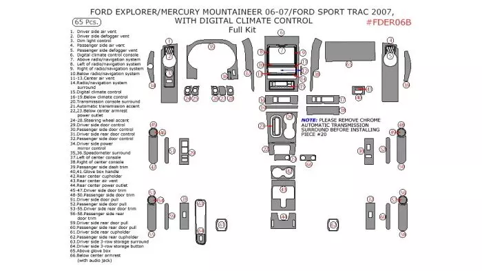 2007 ford explorer sport trac parts diagram