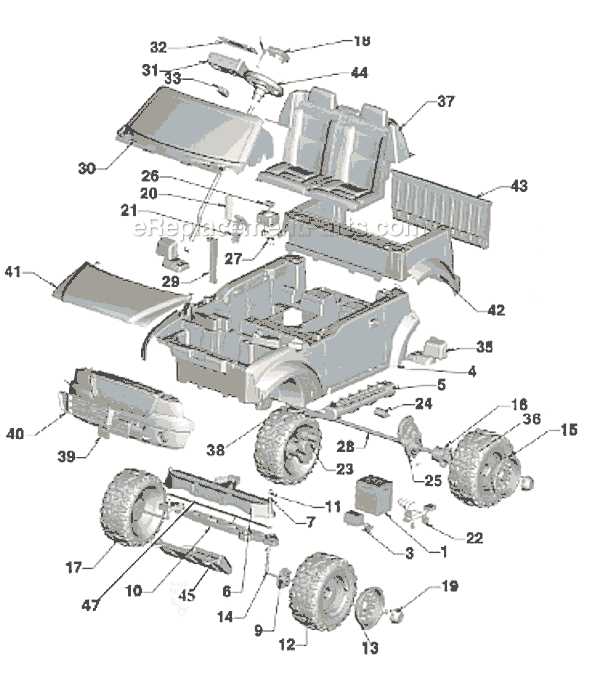 power wheels f150 parts diagram