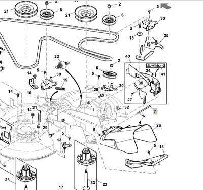 john deere 46 inch mower deck parts diagram