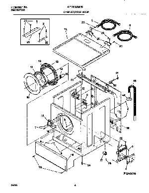 frigidaire dryer parts diagram