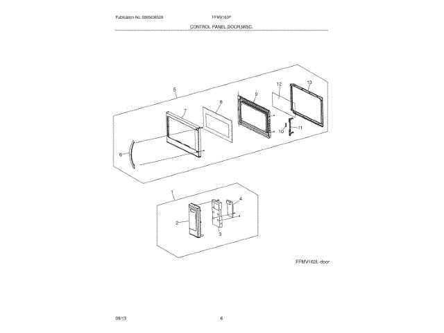 frigidaire oven door parts diagram