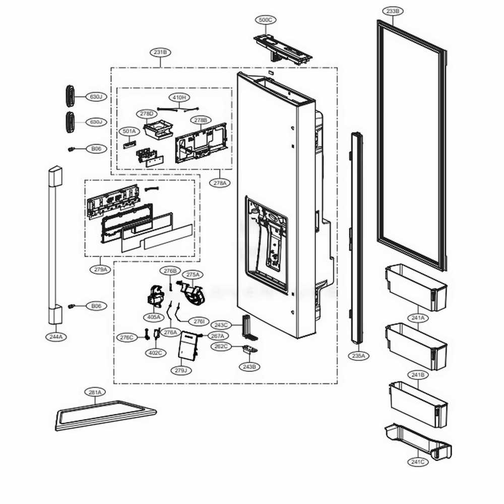 frigidaire water dispenser parts diagram