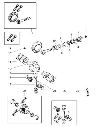 front differential parts diagram