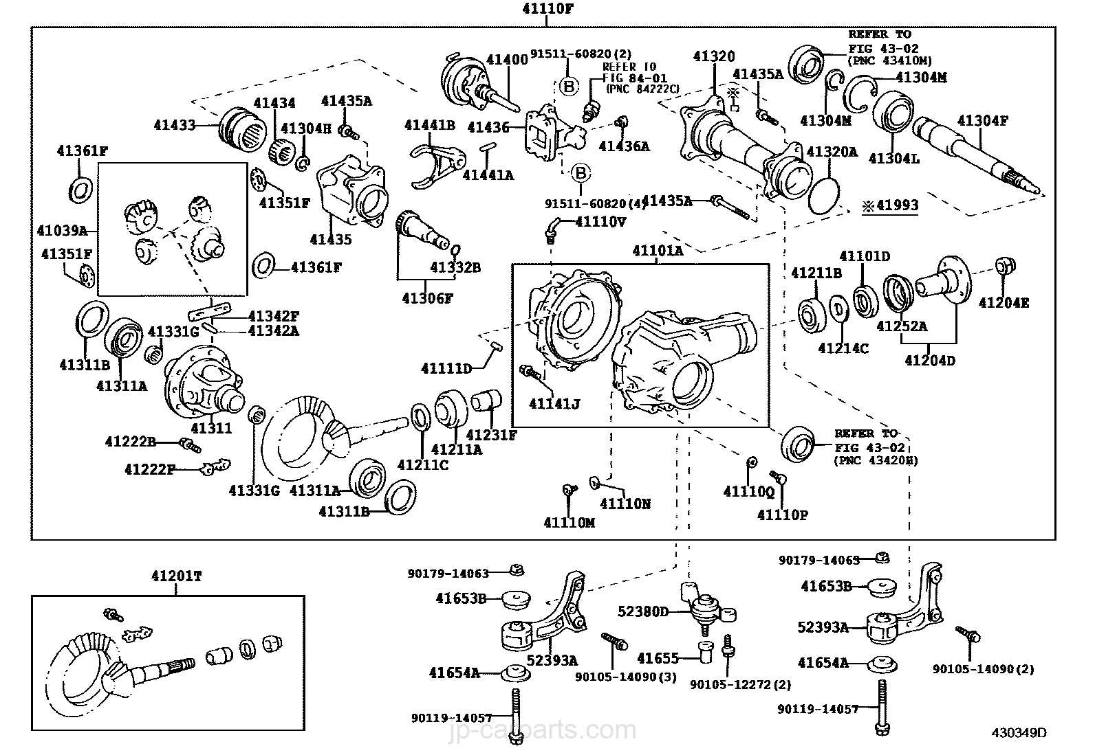 front differential parts diagram