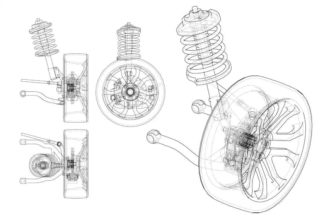 front end car parts diagram