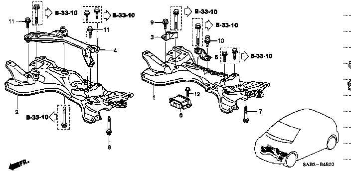 front end car parts diagram